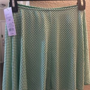 Green Gingham Women's Skirt
